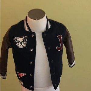 Janie & Jack Wool Varsity Letterman Jacket